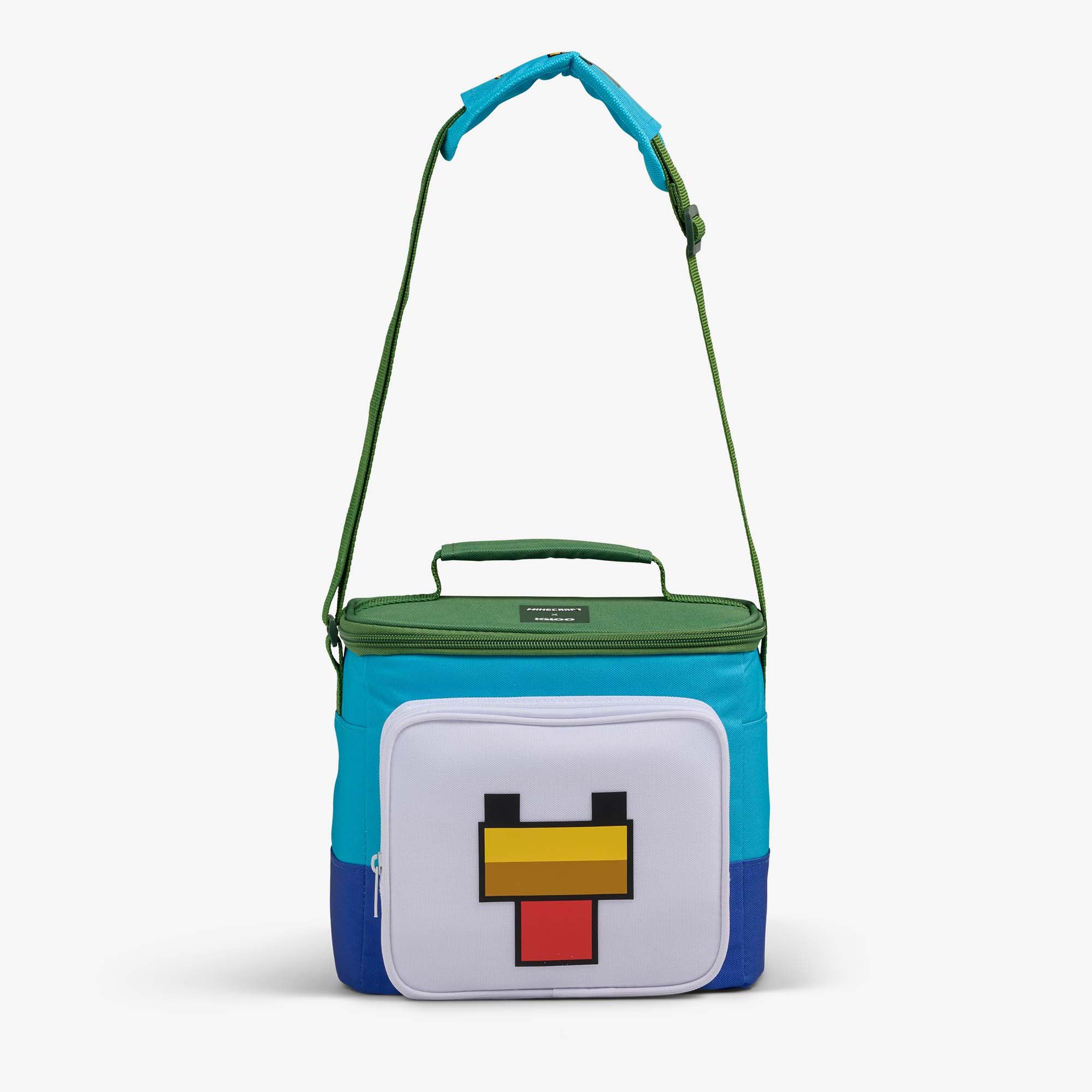 Minecraft Chicken Jockey Square Lunch Cooler Bag - Image 4