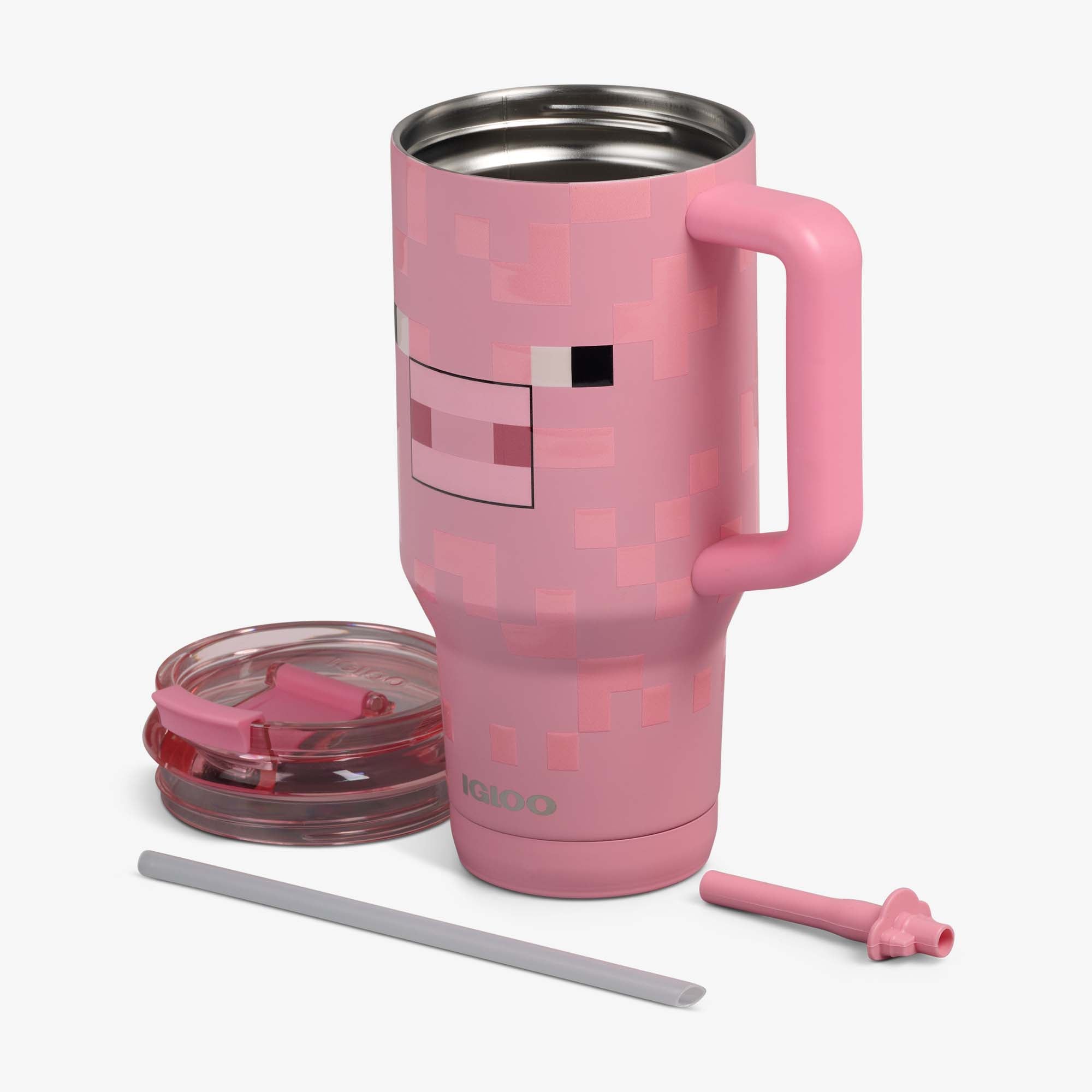 Minecraft Pig 32 Oz Travel Mug - Image 3