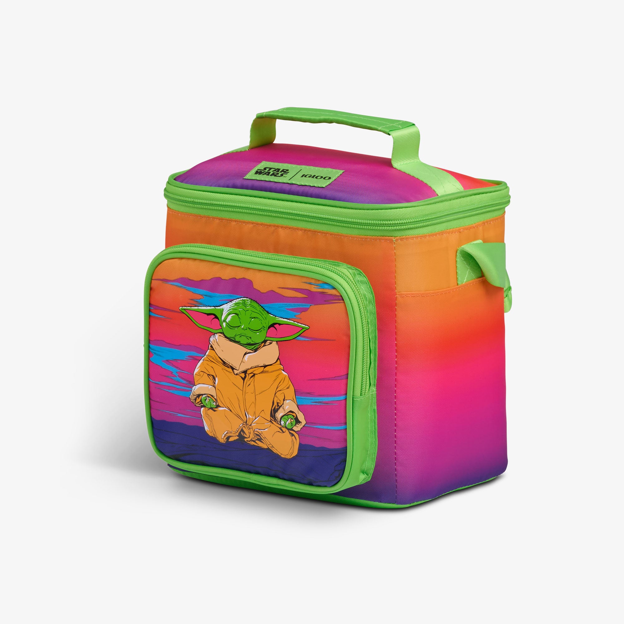 Star Wars™ Grogu Neon Square Lunch Cooler Bag - Image 2