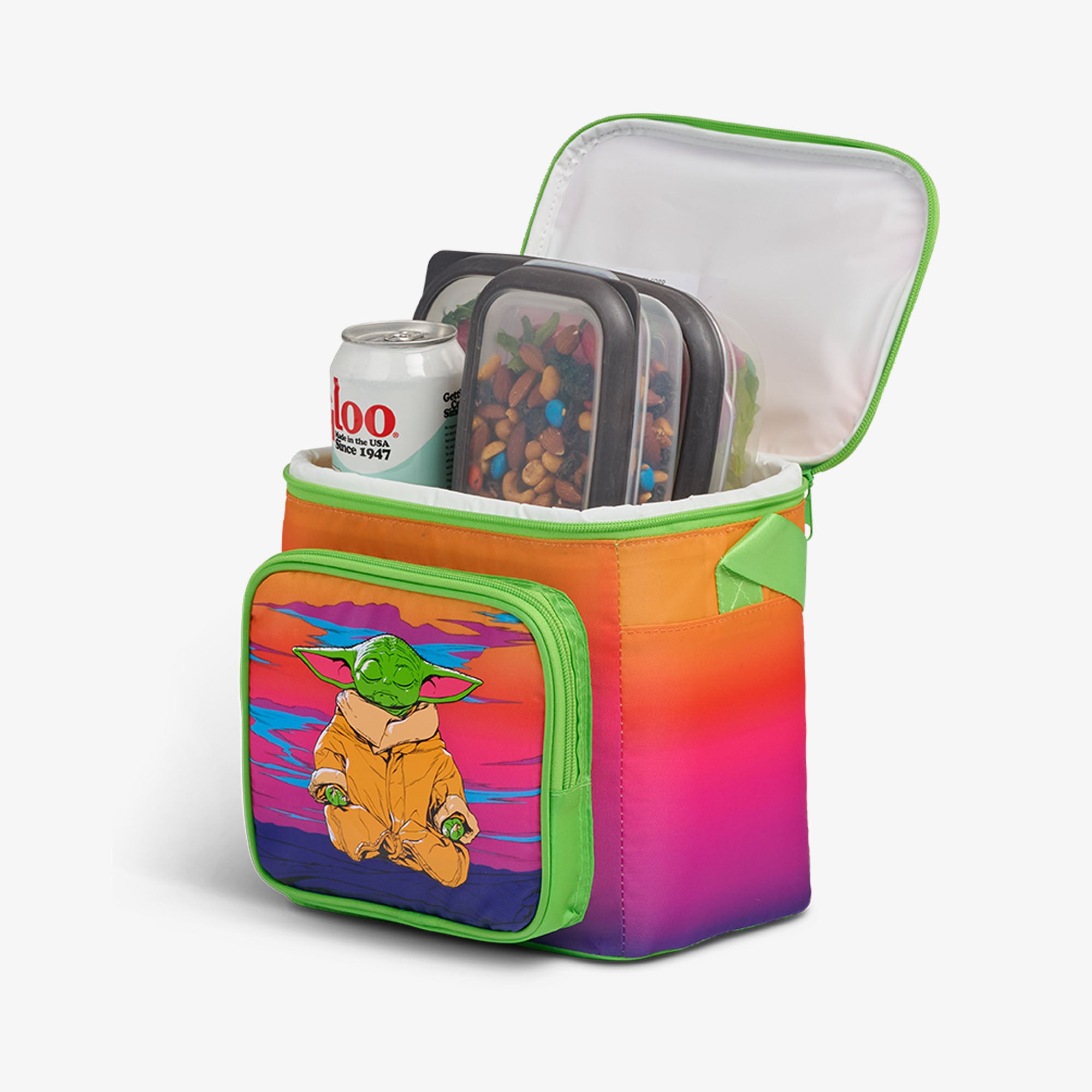 Star Wars™ Grogu Neon Square Lunch Cooler Bag - Image 3